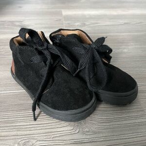 Cat & Jack Suede Black Ankle Boots toddler boy size 7